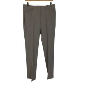 Womens Size 10 10x35 Theory Gray Max 2 Urban Stretch Wool Blend Trouser Pants
